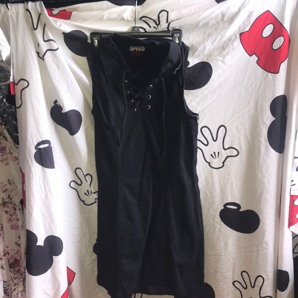 Black jean dress